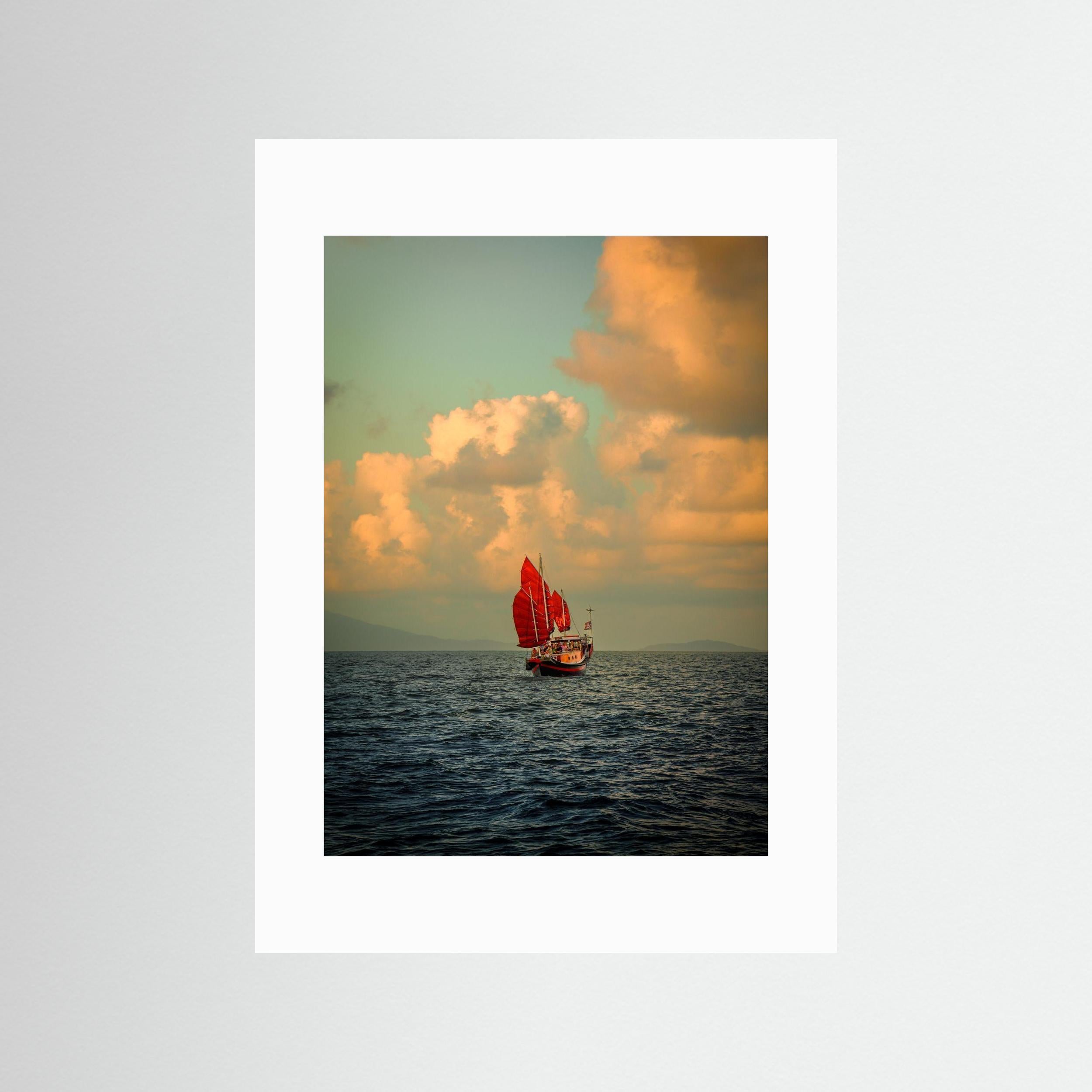 A Red Sail in a Painted Sky - Port Douglas 2024